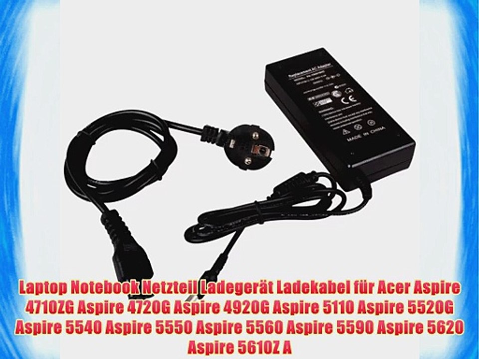 Laptop Notebook Netzteil Ladeger?t Ladekabel f?r Acer ...