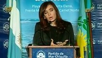 15 de DIC. Inauguración obras viales Santa Clara del Mar. Cristina Fernández de Kirchner