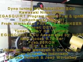 Kawasaki Ninja 250r Turbo 58.2hp [With sound]