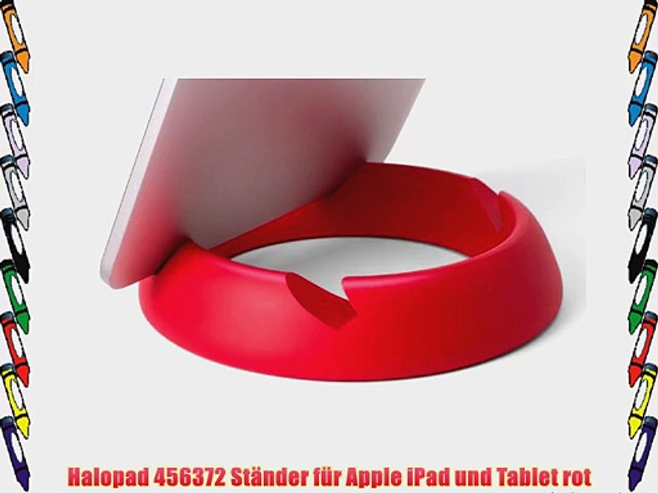 Halopad 456372 St?nder f?r Apple iPad und Tablet rot