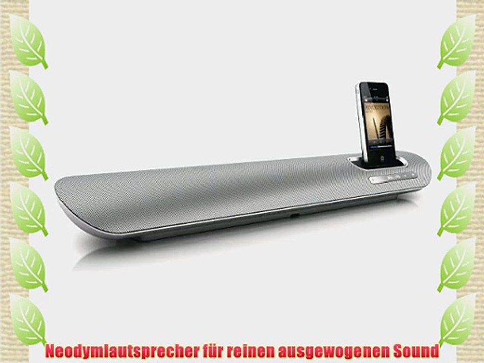 Philips DS6100/10 Dockinglautsprecher f?r Apple iPod/iPhone/iMac/PC grau