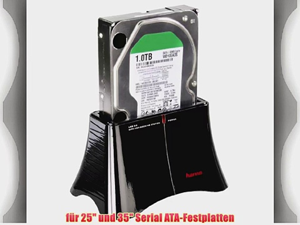 Hama SATA-HDD-Dockingstation USB 3.0 (f?r 25 - und 35 Zoll Festplatten)