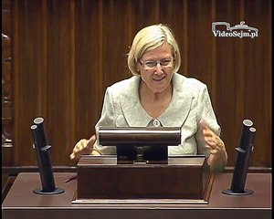 Poseł Józefa Hrynkiewicz - Wystąpienie z dnia 22 lipca 2015 roku.