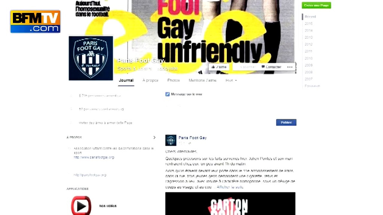 Homophobie: le mari du président de Paris Foot Gay raconte son agression