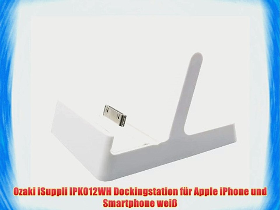 Ozaki iSuppli IPK012WH Dockingstation f?r Apple iPhone und Smartphone wei?