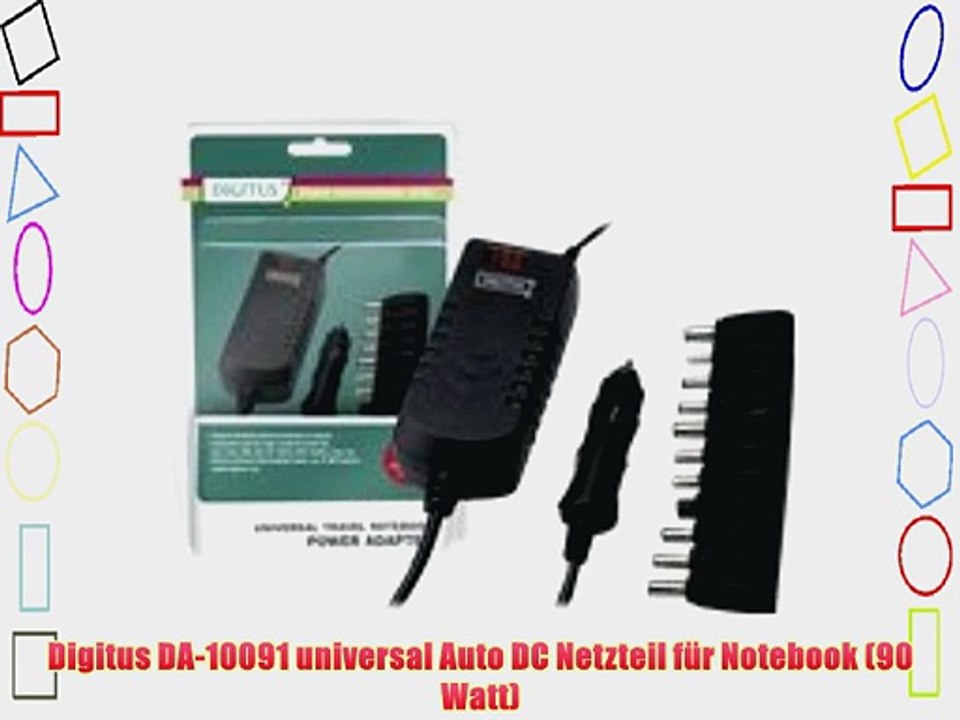 Digitus DA-10091 universal Auto DC Netzteil f?r Notebook (90 Watt)