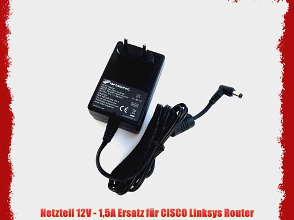 Netzteil 12V - 15A Ersatz f?r CISCO Linksys Router
