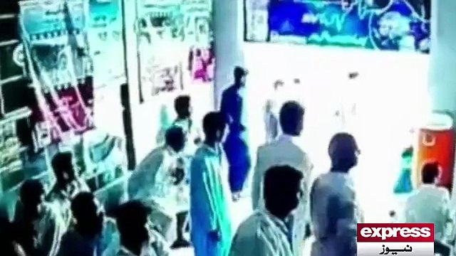 CCTV footage robbery in Multan shop