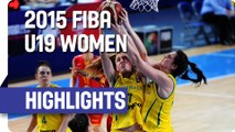 Australia v Spain - Highlights - 3rd Place Game - 2015 FIBA U19 Women's World Championship