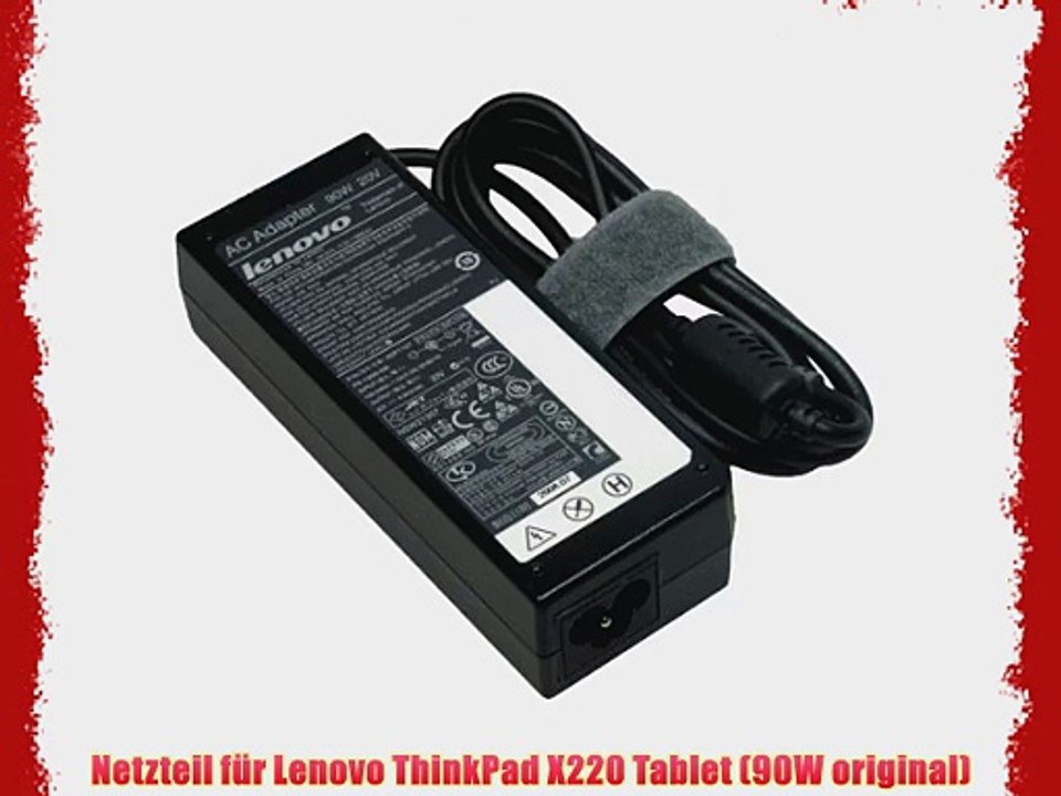 Netzteil f?r Lenovo ThinkPad X220 Tablet (90W original)