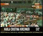 Cristina Fernandez de Kirchner en la ONU sobre Iran