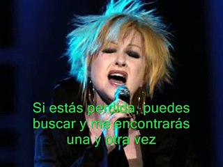 Cindy Lauper Time After Time subtitulado español