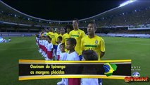 Pátria amada, Brasil ! Mangueirão lotado cantando o Hino Brasileiro. HD 1080p.