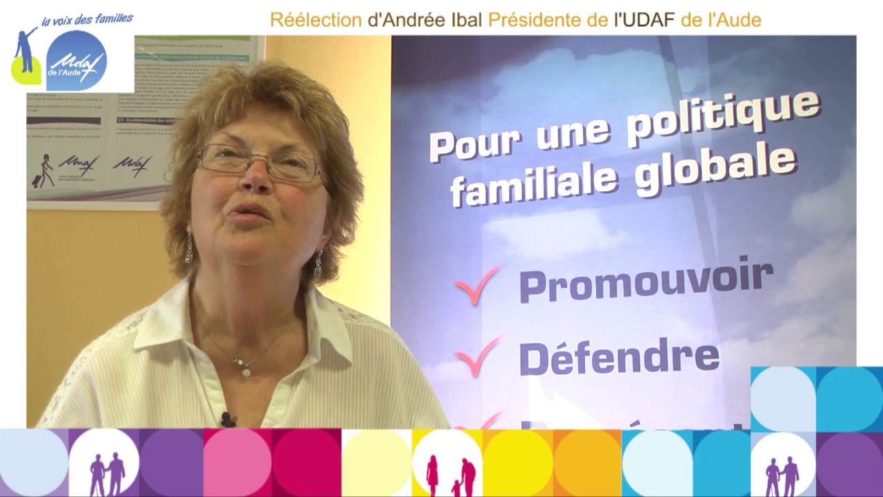 Réélection d'Andrée Ibal à la Présidence de l'UDAF de l'Aude :