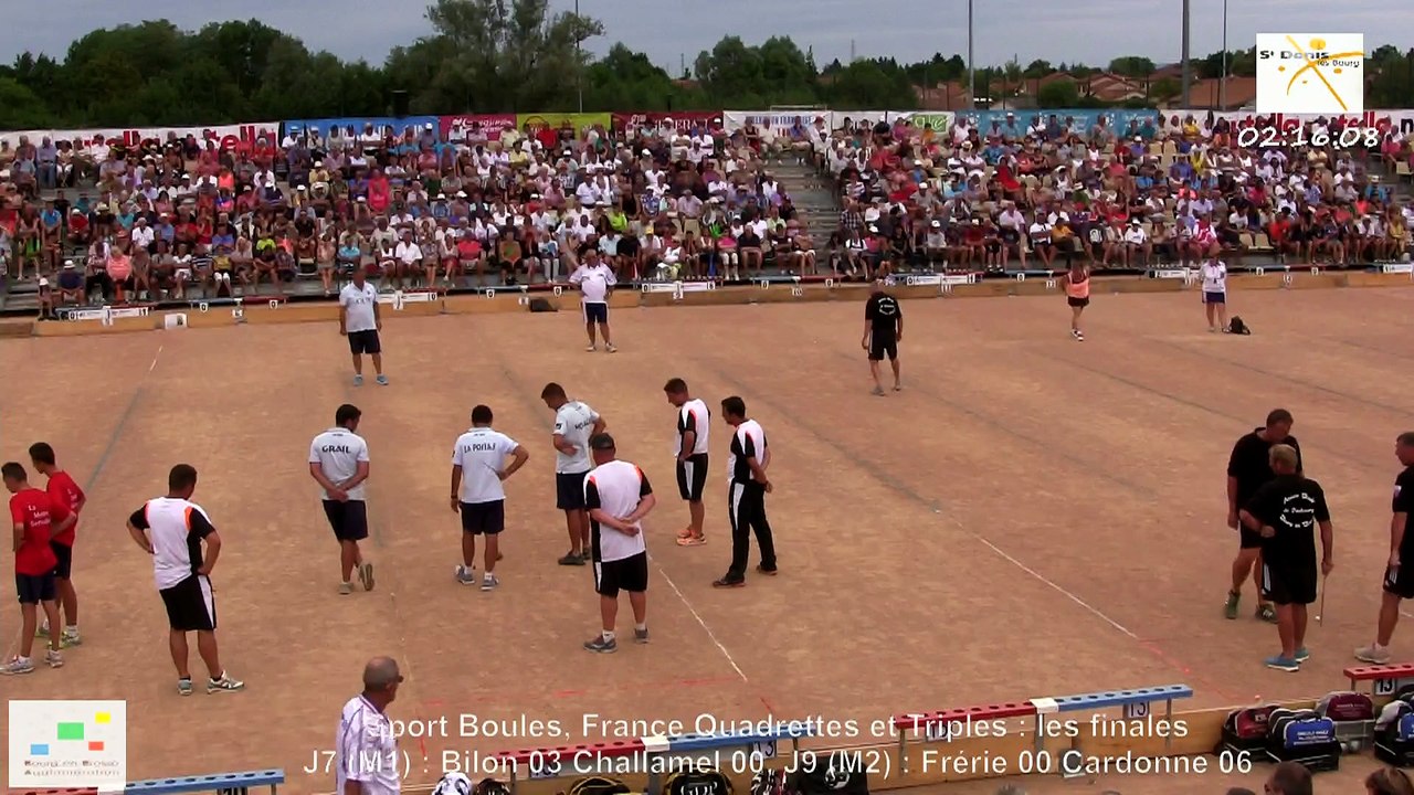 Mène 2, finale France Quadrettes 2015, Sport Boules, Saint-Denis-lès-Bourg 2015