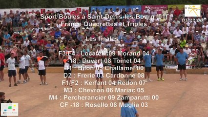 Mène 7, finale France Quadrettes 2015, Sport Boules, Saint-Denis-lès-Bourg 2015