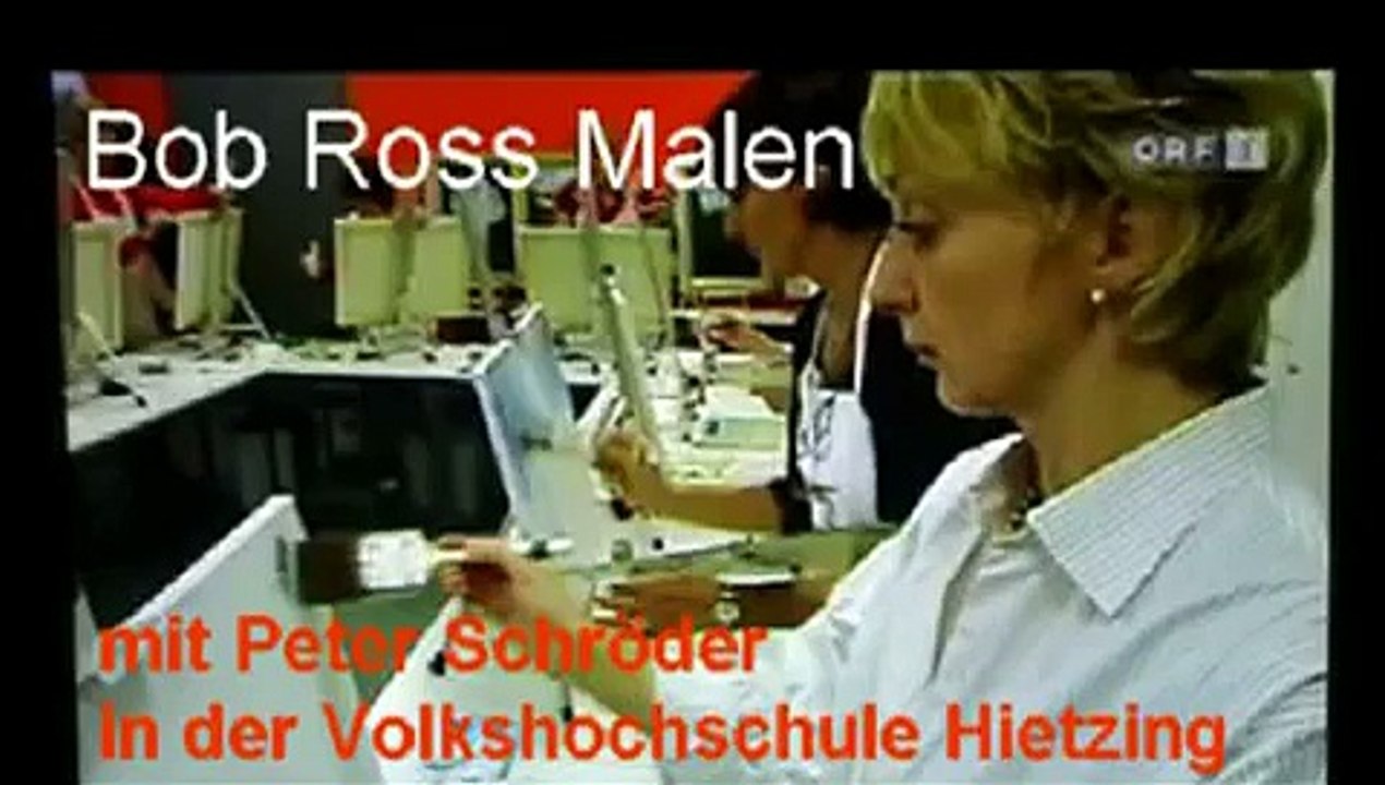 Bob Ross malen in der Volkshochschule