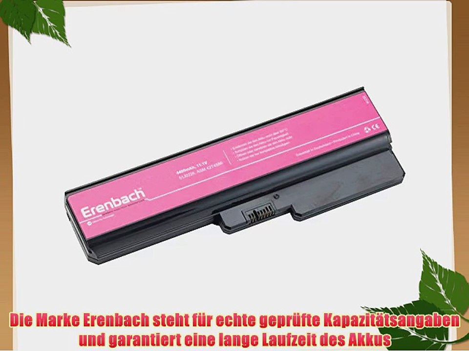 Erenbach Laptop Akku mit 4400mAh 108/111V f?r Lenovo 3000 B460 Lenovo 3000 B550 Lenovo 3000