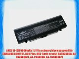 AKKU LI-ION 6600mAh 11.1V in schwarz black passend f?r SAMSUNG R60FY01 R60 Plus R65-Serie ersetzt