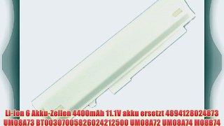 DILL? Li-ion 6-Zell 11.1V 4400mAh High Quality Laptop batterie f?r ACER Aspire One 10.1 (wei?)