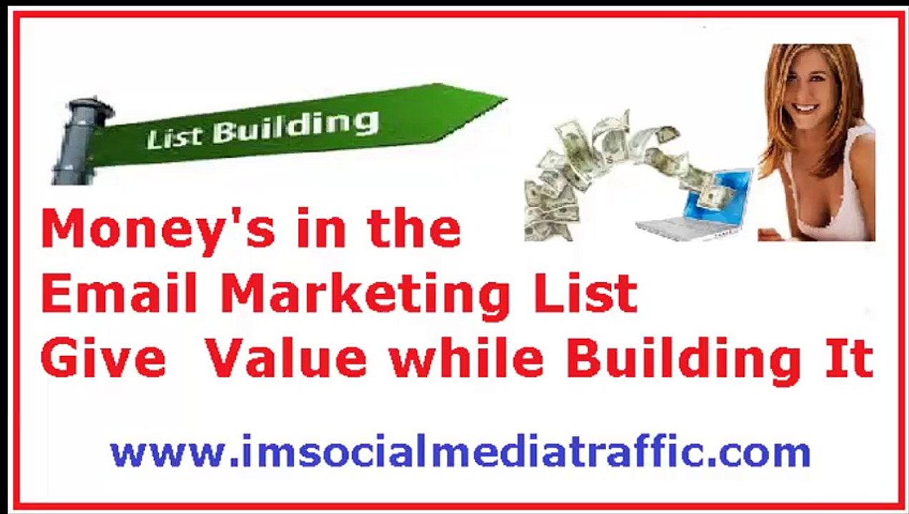 Money’s in the Email Marketing List