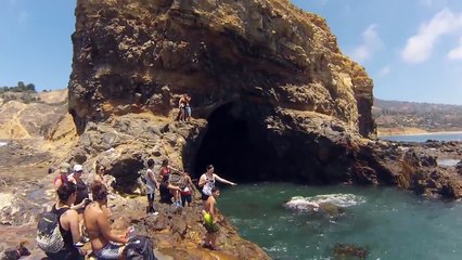Cliff jump gone wrong