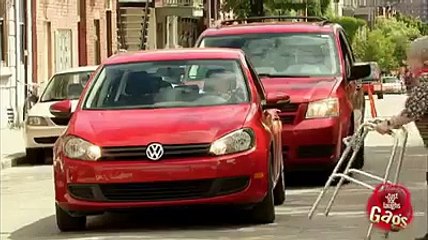 Funny prank!!! Old people crossing the road