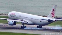 Airbus A330 Dragonair Landing in Hong Kong Airport. Flight KA891 reg: B-LAA