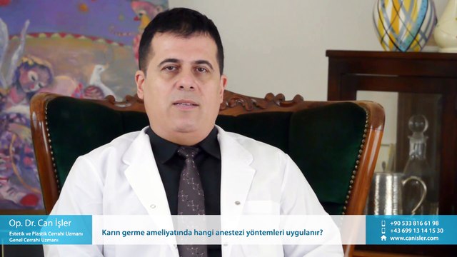 Karın germe ameliyatında hangi anestezi yöntemleri uygulanır? - Op. Dr. Can İşler