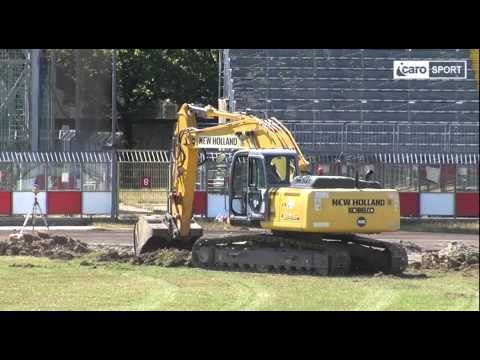 Icaro Sport. Sono iniziati i lavori di scavo allo stadio Romeo Neri