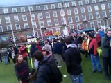 Police at Bristol anti ConDem cuts rally 23.10.2010