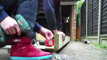 How to make an inline skate grind box April 2012