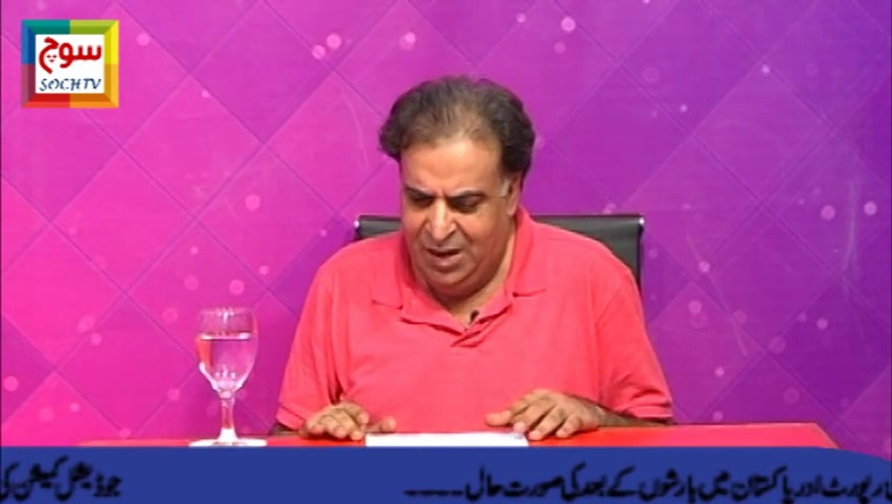 Kashif Bashir Khan hosting  Halaat.E.Haazra on Soch Tv ...Test Run