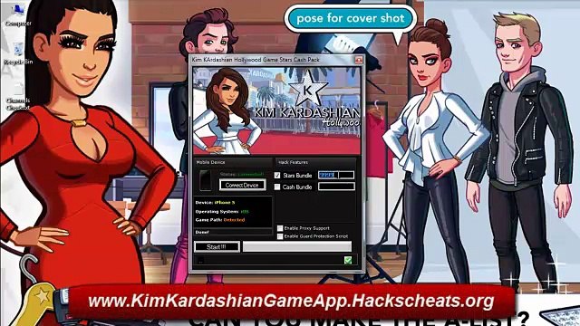 Today Newly Released Kim Kardashian Hollywood App Game Hack [iOS/Android/ [Money/Stars]