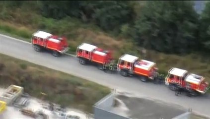 Regardez les images aériennes de l'incendie en Gironde