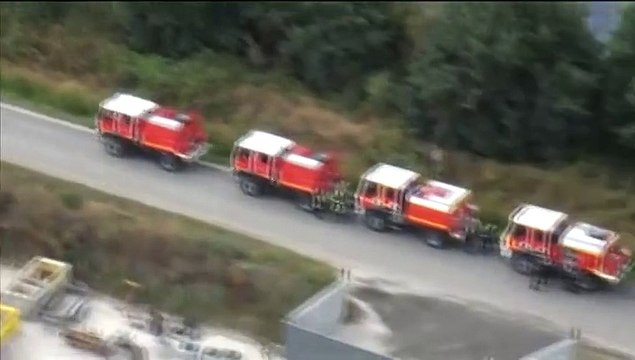 Regardez les images aériennes de l'incendie en Gironde