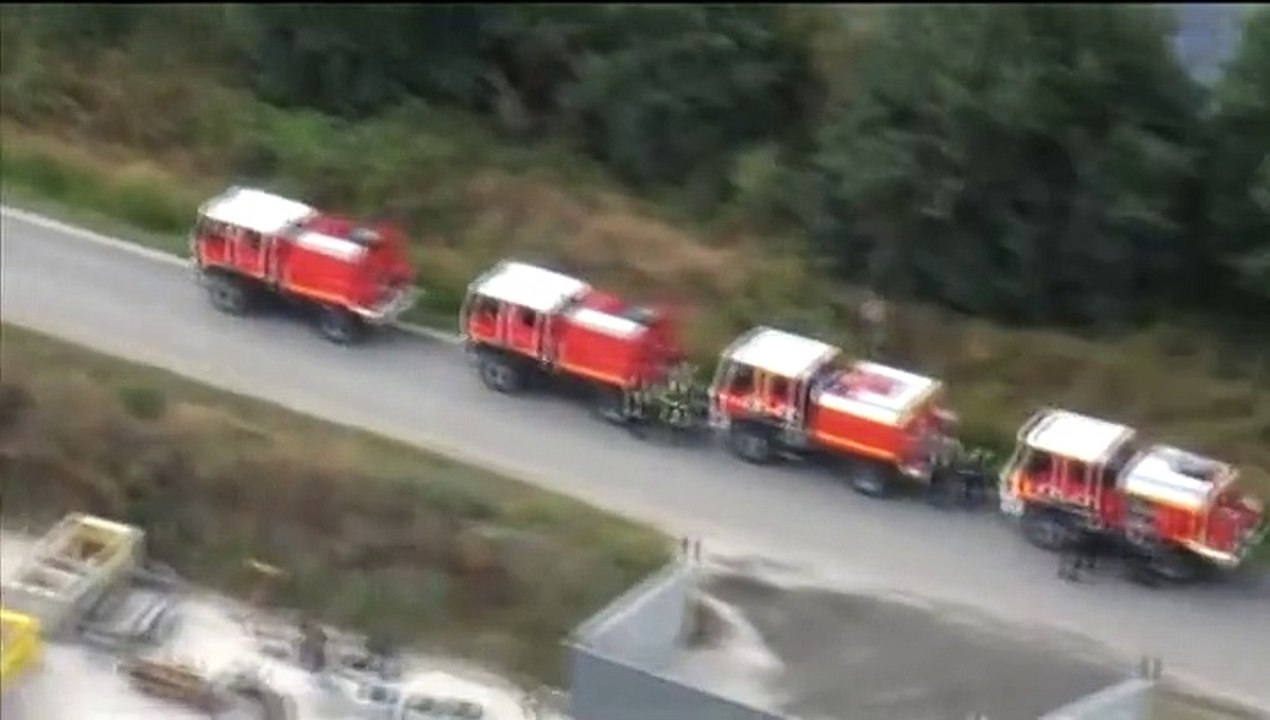 Regardez les images aériennes de l'incendie en Gironde