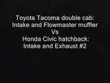 tacoma double cab vs honda civic hatch back