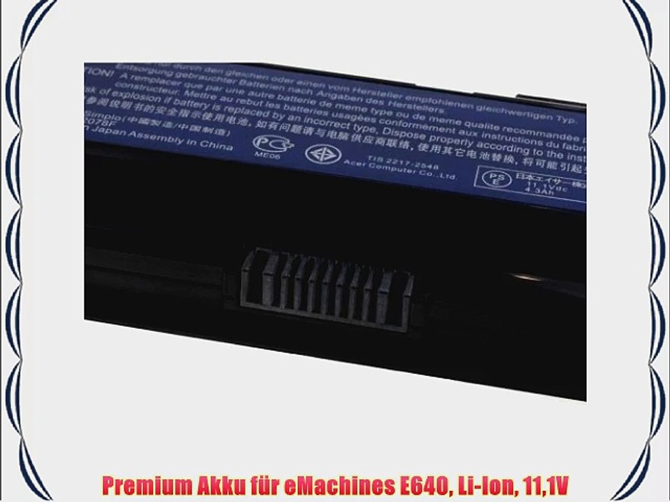 Premium Akku f?r eMachines E640 Li-Ion 111V