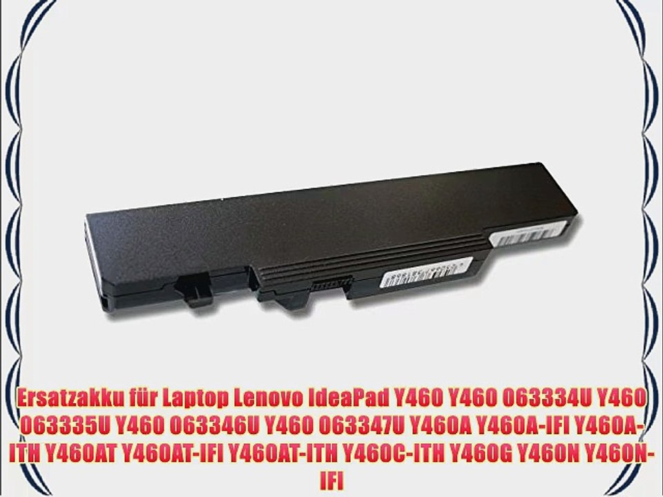 vhbw Akku 4400mAh (11.1V) f?r Notebook Laptop Lenovo IdeaPad Y460 Y460A Y460C Y460G Y460N Y460P