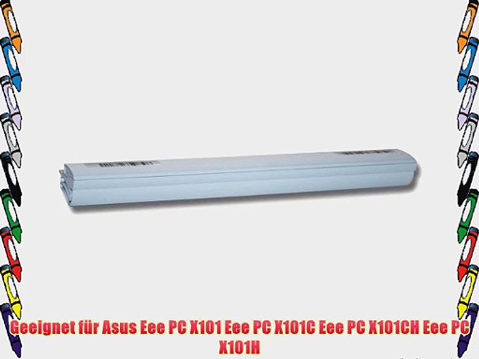 vhbw Li-Ion Akku 2200mAh (10.8V) weiss passend f?r Notebook Asus Eee PC X101 Eee PC X101C Eee