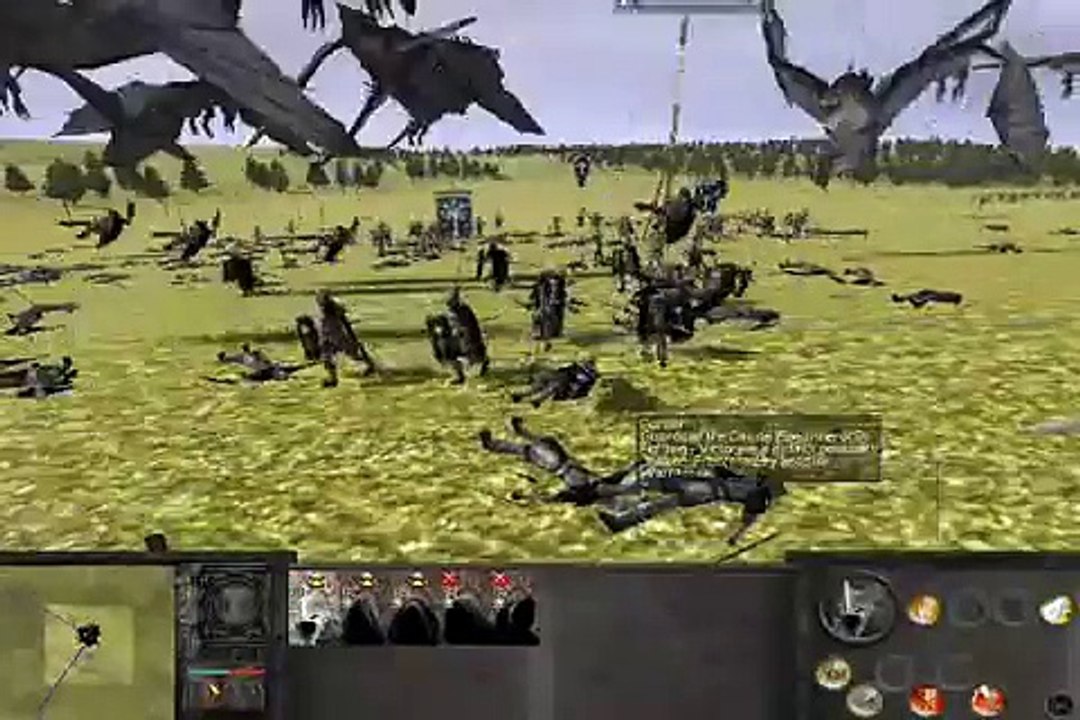 Lord of the Rings:Total War-Nazgul vs Gondor(Gimli)