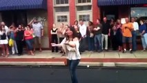 A marriage proposal flash mob in Sewickley
