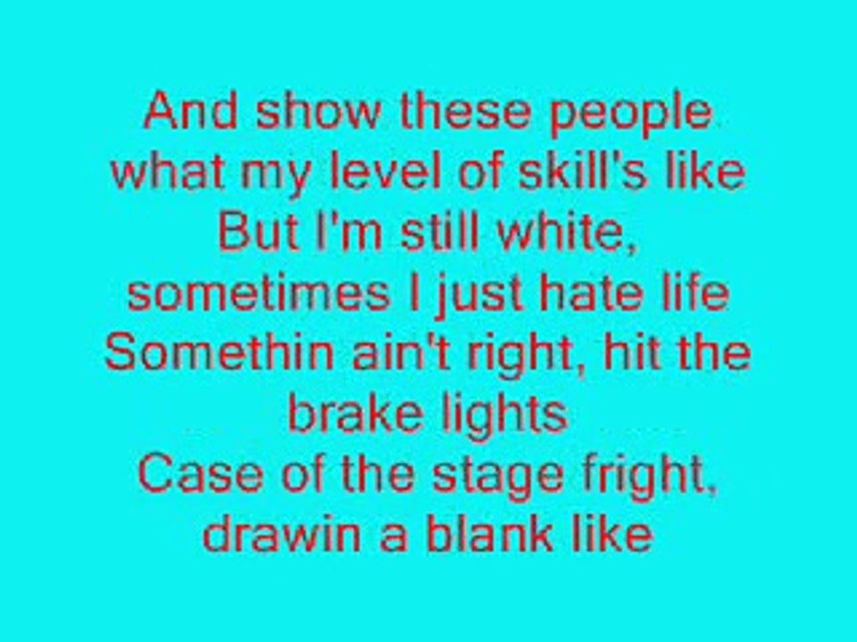Eminem - 8 Mile Lyrics