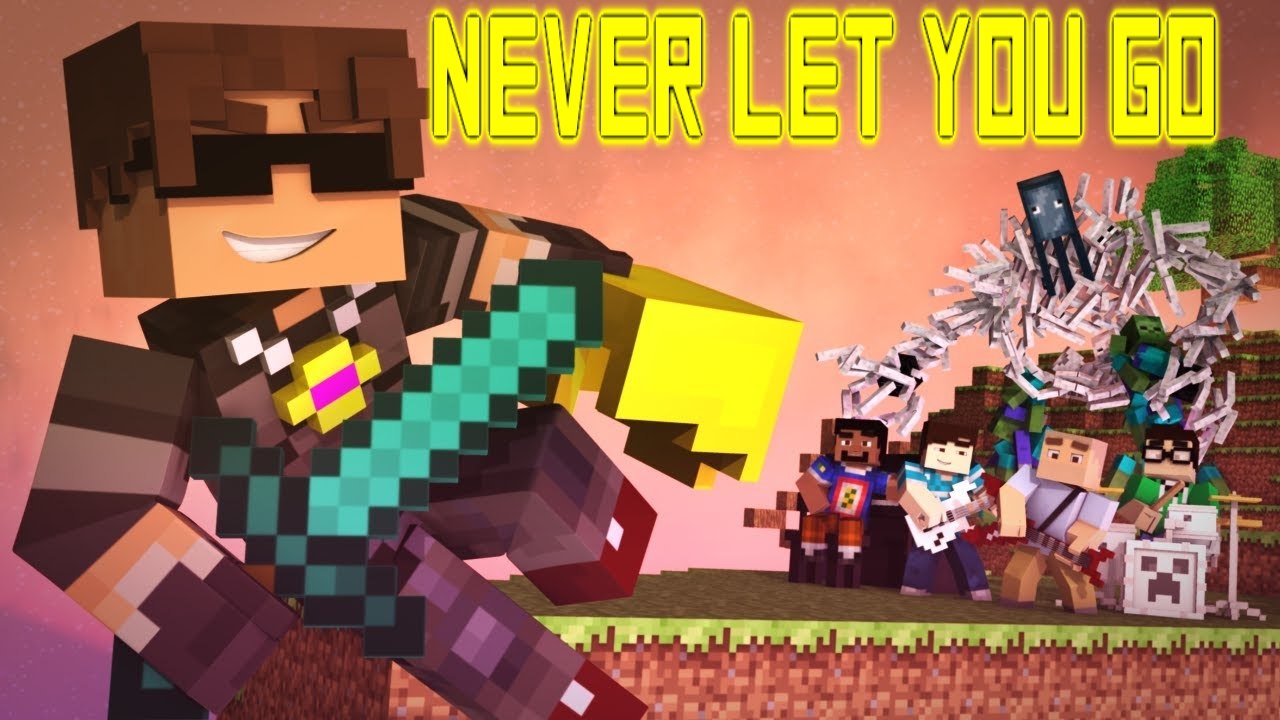♪ Minecraft Song - "Never Let You Go Remix Minecraft"