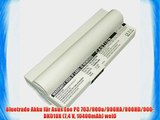 Bluetrade Akku f?r Asus Eee PC 703/900a/900HA/900HD/900-BK010X (74 V 10400mAh) wei?