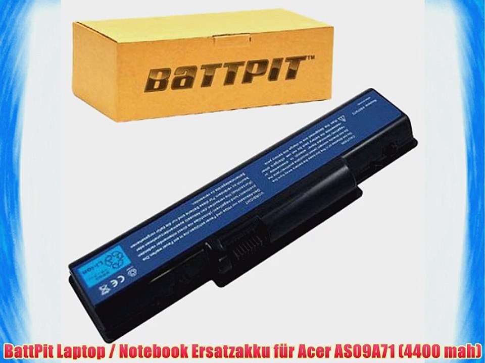 BattPit Laptop / Notebook Ersatzakku f?r Acer AS09A71 (4400 mah)
