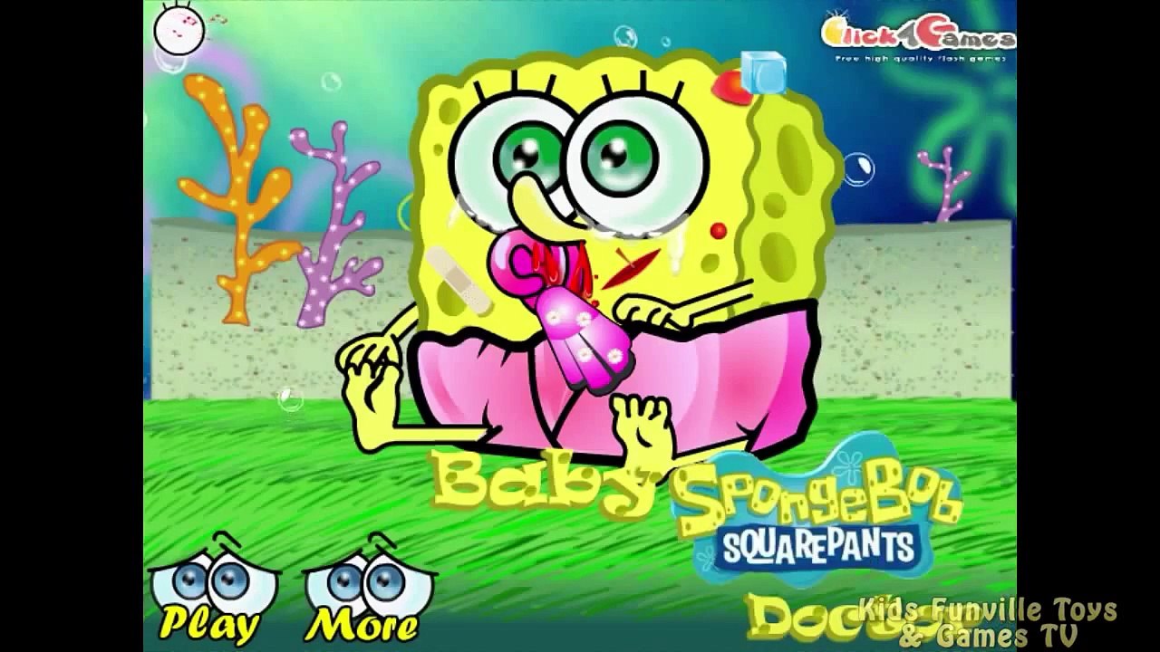 Spongebob Squarepants Diaper Change Baby Spongebob   Dora The Explorer Games mp4