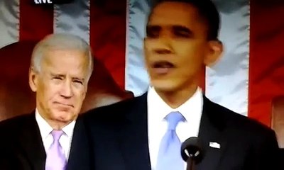 Joe Biden's Eyes Look Demonic at the 2013 State of The Union Address