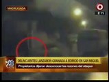 San Miguel: extorsionadores lanzan granada contra hospedaje